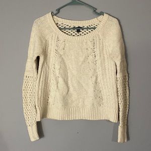 American eagle cream sweater size s